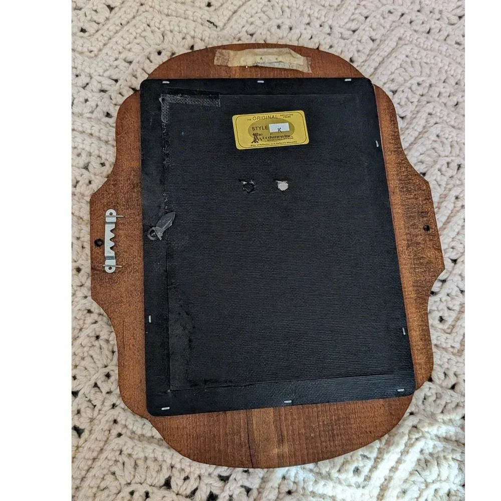 Vintage Ornate Wood Mirror 5x7 Picture Frame Unique